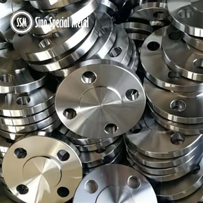 Flange BL cego UNS 347S31 em aço inoxidável 347